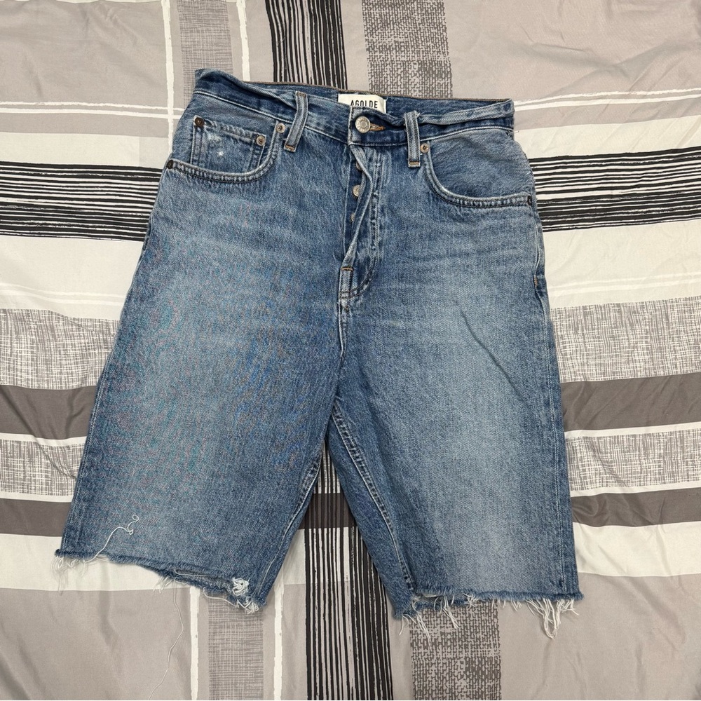 Agolde Classic Blue Jean Shorts